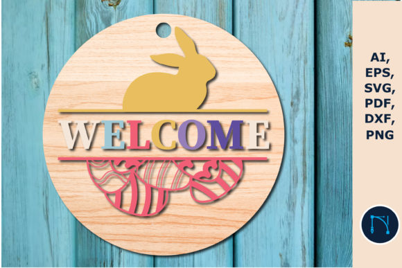 Download Easter Welcome Sign Door Decor SVG - Premium Resources