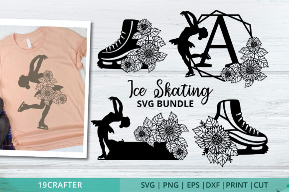 Download Ice Skating SVG Design Bundle Cut File - Ice skating svg Collection