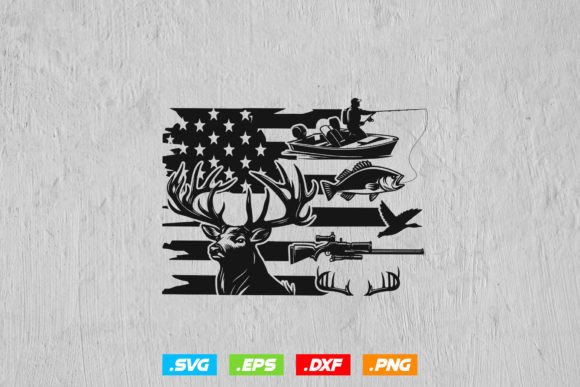 Download US Flag Fishing, Hunting and Fishing Svg - Hunting and fishing svg Collection