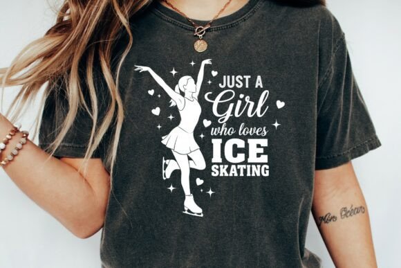 Download Just a Girl Who Loves Ice Skating SVG - Ice skating svg Collection