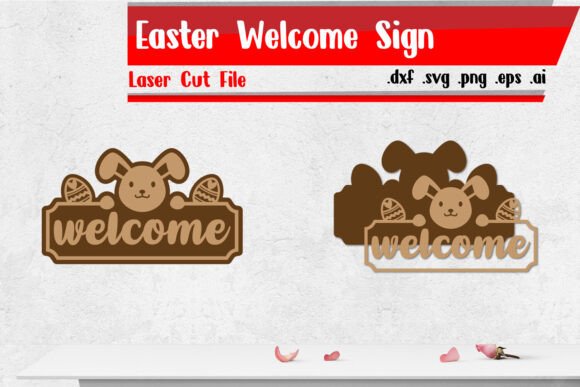 Download Easter Welcome Sign - Laser Cut Files - Easter welcome sign Collection