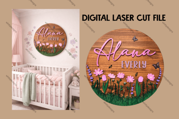 Download Wildflower Nursery Sign - Nursery sign Collection
