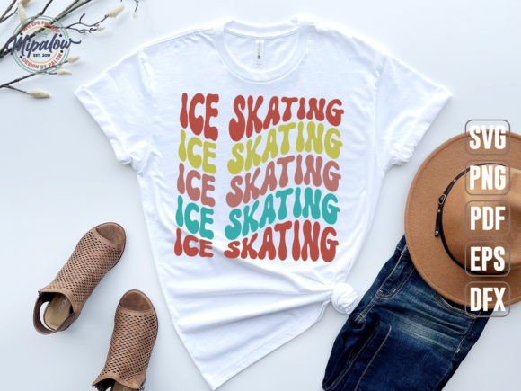 Download Ice Skating Svg, Wavy Text. - Ice skating svg Collection