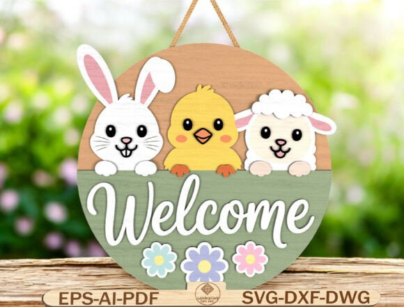 Download Easter Welcome Sign Laser Cut - Easter welcome sign Collection