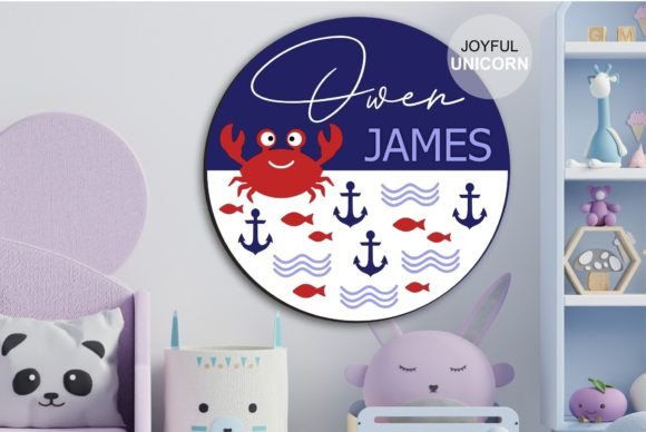 Download Under the Sea Nursery Sign SVG Cut File - Nursery sign Collection